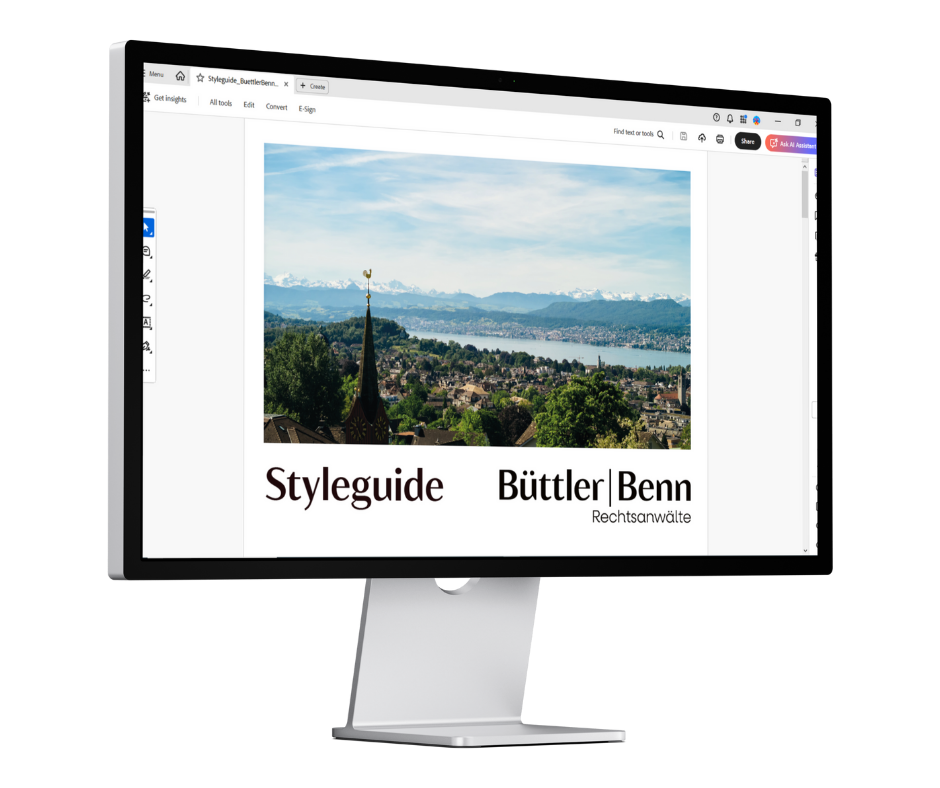 Referenz Büttler | Benn Rechtsanwälte Styleguide